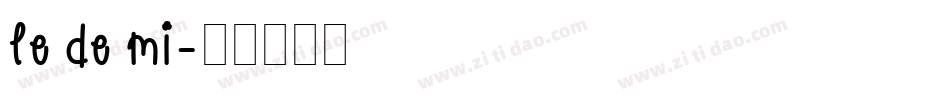 le de mi字体转换